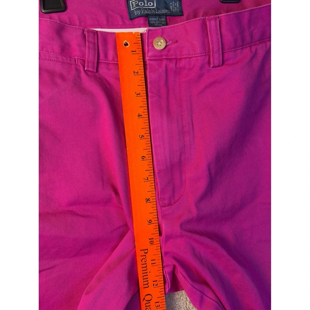 Polo Ralph Lauren Prospect‎ Short Mens 33 Pink Cotton Chino Flat Front Classic